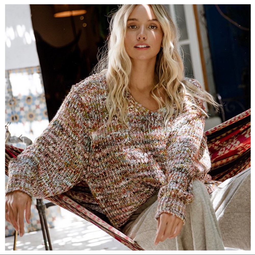 ✨LAST ONE✨Multi Color Thread Cozy Sweater - Picture 5 of 6